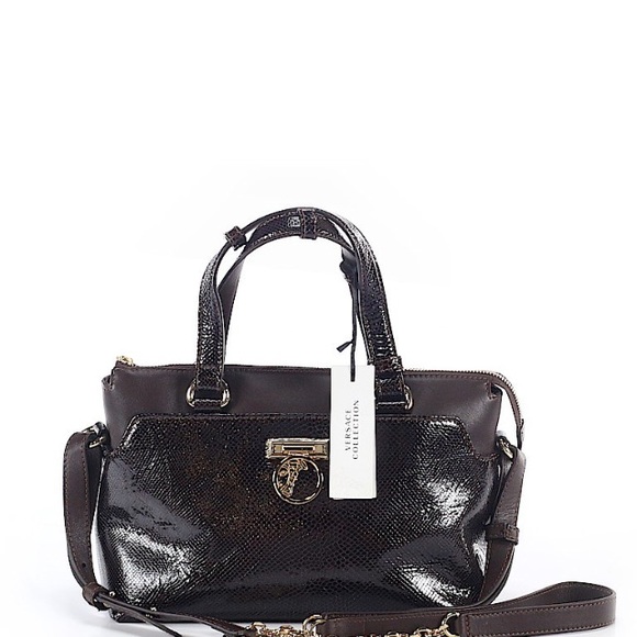 Versace Handbags - Brown Versace leather bag